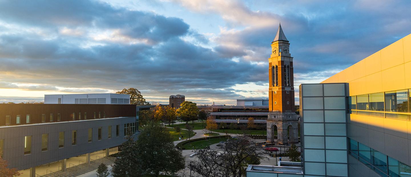 An Elevated Shot of Oakland University Campus